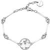 Brosway Bracciale Donna, Bracciale Rigido in Acciaio e Cristalli con Simbolo Lettere | Collezione Chakra - BHKB061