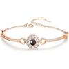 Jeweidea Jewieidea Bracciale Proiezione Foto Personalizzata Bracciale con foto Dentro con Ciondolo per Donna in Argento Oro rosa Gioielli di compleanno per moglie per mamma
