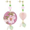 Lebole Maison Orecchini Mix & Match The Circle Classico Fiore Rosa Maculato Rosa