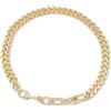 Generico Collana angelica - Collane di cristallo in oro 18 carati, collana delicata di gioielli in oro, cristallo trasparente per donne, matrimonio, festa, matrimonio, San Valentino