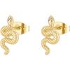 Brosway Orecchini Donna, Orecchini a Lobo in Acciaio e Cristalli con Simbolo Serpente | Collezione CHAKRA - BHKE195
