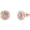 Ted Baker - Eisley Orecchini a Lobo in Smalto Rosa con Brilli Argenti