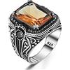 TAKILINGO Anello da uomo in pietra zultanite in argento sterling massiccio con timbro 925k per gli uomini, Argento sterling, Zircone