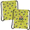 Wanapix | Sacca Bambino Personalizzata | Zaino con Nome | Impermeabile | Borsa Bambini Scuola/Asilo/Viaggi/Sport | Per lavatrice e asciugatrice | Cars | 27x33cm
