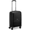 MODO BY RV RONCATO Galaxy trolley cabina 55 CM, rigido e con sistema di chiusura con sistema di chiusura TSA - NERO