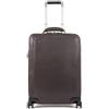 PIQUADRO Black Square Valigia di cabina 4 ruote pelle 55 cm scomparto Laptop