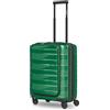 Bergpfeil Articolo da viaggio, Verde smeraldo metallizzato, S (Laptop), Valigia rigida da cabina