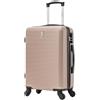 CELIMS - Valigie leggere approvate da più di 100 compagnie aeree per un viaggio in tutta sicurezza, champagne, Cabine 55 cm