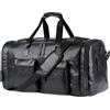 Generic Borsone da viaggio in pelle PU, grande capacità, portatile, da uomo, per weekend, aereo, vacanze, lavoro, scarpe, papà e marito, Nero, Refer to description, Unisex