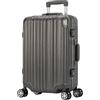 Travelhouse London, valigetta rigida in alluminio, con telaio in alluminio, diverse misure e colori, T1169, grigio., Handgepäck, Valigia