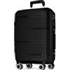 POSH Valigia XL 75×50×30 cm - Valigia rigida da 95 L in polipropilene - Trolley leggero da 4,0 kg con serratura TSA e doppie ruote silenziose a 360° - Robusta grande bagagli da stiva con ruote