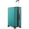 Hauptstadtkoffer Q-Damm - set di 3 valigie - valigia bagaglio a mano 54 cm, valigia media 68 cm + valigia da viaggio grande 78 cm, guscio rigido ABS, TSA, Verde acqua