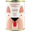 Natural code 405 for dog maiale con piselli
