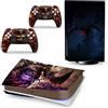 GALSOR Protettivo Per PS5 Skin Disc Edition Anime Console E Controller Vinile Cover Wraps Per PS 5 Version 71566 Senza Bolle E Senza Residui