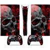 LNMLRBXEXZ Compatibile Con Adesivi Skin Per PS5 Slim Skin Disc Edition & Per Digital Console Controller Vinyl Cover Skins Wraps Scratch Resistant Compatible 57107 Avvolgimento(Disc Version)