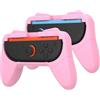 VGBUS Confezione da 2 impugnature Joy-Con per Nintendo Switch 2 (2025), design ergonomico, kit di impugnature per controller per Switch 2. (confezione da 2, rosa)