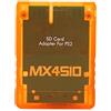 LiebeWH MX4SIO SIO2SD Micro Adattatore per Scheda di Memoria per - Lettore di Schede Sostitutivo Stabile per gli Appassionati di Giochi (arancione trasparente)