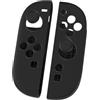 JUCHRZEY for Switch 2 Gioia-Con Manico in silicone Case con 2 tappi for le impugnature (nero) (nero)