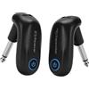 Tomvorks Ricevitore e Trasmettitore Wireless per Chitarra, Ritardo Minimo, Batteria a Lunga Durata, Strumenti a Fiato Elettrici Plug-and-play, Materiale ABS (Nero)
