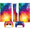 LNMLRBXEXZ Compatibile Con Adesivi Skin Per PS5 Slim Skin Disc Edition & Digital Console E Controller Vinyl Cover Skins Wraps Resistente Ai Graffi, Compatibile Con 88845 Avvolgimento(Disc Version)