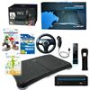 NINTENDO- Console Wii, Mario Kart con volante + Balance Board con gioco Wii Fit Plus (con oltre 60 esercizi), Wii Sports Resort (12 sport), Nintendo Remote Plus e Nunchuk Controller, colore: Nero