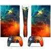 LNMLRBXEXZ Compatibile Con Adesivi Skin Per PS5 Slim Skin Disc Edition & Per Digital Console Controller Vinyl Cover Skins Wraps Scratch Resistant Compatible 47391 Avvolgimento(Disc Version)
