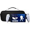 Generic Custodia da viaggio per PS Portal Remote Play Gioco portatile console custodia protettiva borsa per PS5 (Cerniera regolare nera)
