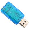Keenso Scheda USB Adattatore Virtuale 3D a 5.1 per Altoparlante del PC Cuffie Microfono Plug and Play, Jack per L'intrattenimento in Ufficio in Casa