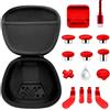 Vanpark Pacchetto completo di componenti per controller Xbox Elite serie 2 core, gli accessori includono 1 custodia per il trasporto, 1 dock e cavo di ricarica, 6 joystick in metallo, 4 palette, 2