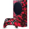 Head Case Designs Rosso Camo Camuffamento Pacchetto Console Da Gioco Wrap E Pelle Per Controller Compatibile con Xbox Series S Console & Controller Bundle