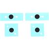 Generico 4Pcs Laptop gomma piedi Fondo Piedi per Surface Pro 3 4 5 1867 1868 1951 1958, Anti Slip sostituzione Laptop Bottom Case gomma Piedi Pads (nero)