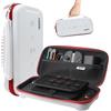 QOXEZY Custodia rigida di grande capacità per Switch 2: custodia antiurto in EVA con funzione resistente all'acqua, organizer da viaggio durevole per console e accessori (nero)