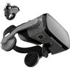 BHJAYIGS Occhiali VR, Visore Realtà Virtuale 3D, VR Visore Cuffie, Glasses 3D con Lenti HD Anti Luce Blu, Compatibili con Smartphone iPhone Android da 4,7-7,2 Pollici, Regalo di Natale, Regalo(A)