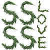 WGXIA Norfolk Pine Ghirlanda Pino Ghirlanda Natalizia Decorazione, Ghirlanda Natalizia Per Camino, Camino Ghirlande Natale, Mantello Parete Ghirlanda (Green-3.6m (12ft), 4pcs)