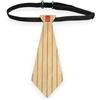 Il Cravattino.com ILCRAVATTINO.COM Cravatta Corta in Legno, Cravattino Modello VERTICAL LINES, per Eventi Eleganti, Stile Audace e Glamour, 13 inserti disponibili