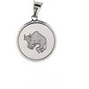 Moun Jewels Medaglietta tonda con inciso il segno zodiacale TORO (21 aprile - 20 maggio). In argento 925 rodiato. Spedizione gratuita in tutta Italia. Scatolina MOUN in omaggio. Collezione Chiedilo alle Stelle.