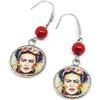 Handmade Orecchini pendenti Frida con monachelle a goccia e ciondolo