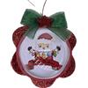 MaktubCreazioni Palla di Natale Calamita Pallina di Natale Magneti da Frigo Natalizi Magneti a Forma di Albero di Natale Babbo Presepio Natale Magneti Natalizi Invernali Fatto a mano (Modello C)