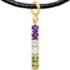 Iri jewelry Charm Bandiera Genderqueer Pride Argento 925 Placcato Oro LGBTQ+ Regalo CSD
