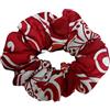 Generico Scrunchies elastico capelli in cotone 100% (Rosso e bianco)