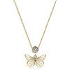 Meissa Collana in argento sterling per le donne Collana di farfalle Dainty Birthstone Collana in oro Collana girocollo impilabile Regali di Natale