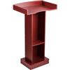 VEVOR Supporto per Podio in Legno Altezza 105 cm, Scrivania per Laptop con Ampia Superficie di Lettura, Spazio di Archiviazione, Podio da Pavimento per Aule, Conferenze Chiese Evento