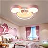 YiiNaio rosa minnie camere per bambini plafoniera 50cm rotondo dimmerabile con telecomando lampadario moderna design cartoon lampade per bambini camera da letto soggiorno sala da pranzo ufficio sospensione