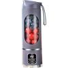 Begchy Frullatore Portatile Spremiagrumi Elettrici USB Mini Ricaricabile con 12 Cutter 3Gears C