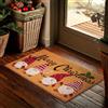 Brubaker Zerbino per Esterni e Interni - Merry Christmas - 45x75 cm - Tappeto in 100% Fibra Coir con Gnomi Natalizi, Antisporco e Antisdrucciolo - Impermeabile - Ideale per Porta d'Ingresso - Marrone