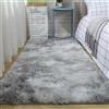 XUEDNGM Tappeto Salotto Moderno Tappeto Pelo Lungo 70 x 170 cm Unicolore Lavabile Morbido, Soffici, Antiscivolo, Moderno Tappeto per Il Soggiorno Tappeto Della Camera da Letto, Grigio Chiaro