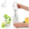 TBRFP Soda Maker, Sifone per Soda 1L, Soda Siphon Bottle Portatile, Macchina per Bevande Gassate Riutilizzabile, Produttore di Bevande Analcoliche in PET per Succhi di Frutta Fatti in Casa, Mojito, Cocktail