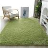 Lifup Tappeto Peloso Morbida Soffici Antiscivolo Tappetino a Pelo Lungo Rettangolo per Soggiorno Camera da Letto verde erba 60 x 160 cm