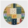 HAHII Moderni Tappeti Rotondi Persian Retro 80CM Soggiorno da Letto Morbido Velluto Tappetino Home Decor Facile da Pulire