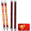 Generico Lampada Infrarossi 1000W Dimmerabile, 254mm R7S Rubino Lineare A Doppia Estremità Alogena Lampadine per Heatmaster U3, Riscaldante Giardino Interno/Esterno, 1000LM, Nessuno Sfarfallio, 4 Pezzi